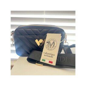 Valentino Orlandi Black Crossbody Bag
